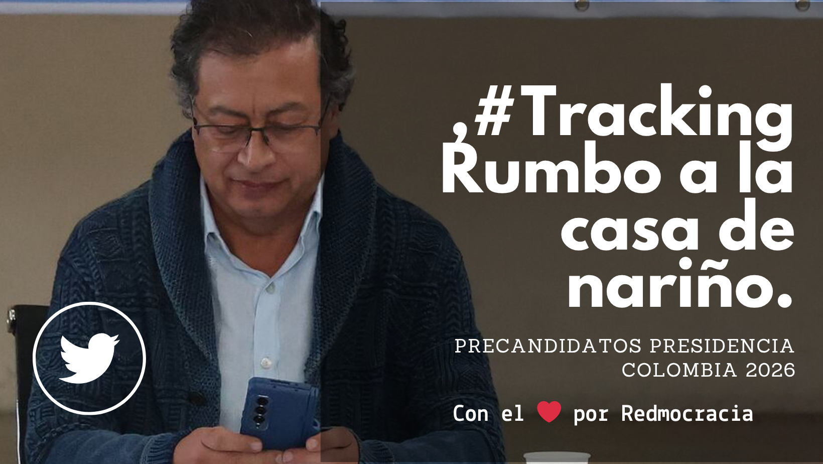 #TrackingRedmocracia a 40 cuentas de precandidatos a la presidencia de Colombia